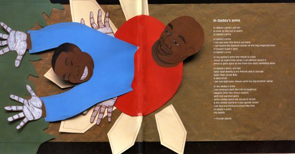 Interior spread #2 for In Daddy's Arms I Am Tall by Various Poets and Javaka Steptoe