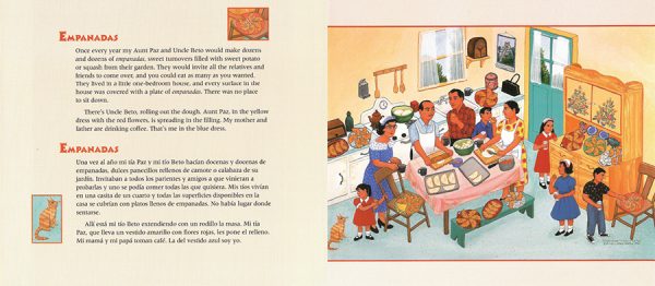 Interior spread #3 for In My Family / En mi familia by Carmen Lomas Garza and Carmen Lomas Garza