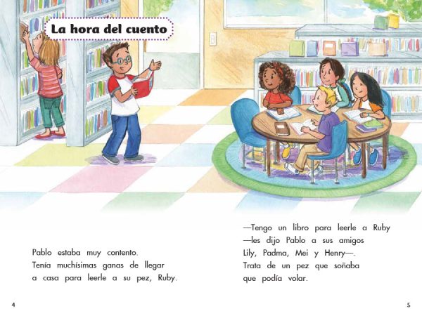 Interior spread #1 for La mascota de Pablo (Confetti Kids #9) by Sheri Tan and Shirley Ng-Benitez