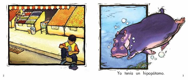 Interior spread #1 for Yo tenía un hipopótamo - Bebop by Hector Lee and Hector Lee