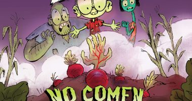 Front cover for ¡Los Zombis no comen verduras! by Jorge Lacera; Megan Lacera and Jorge Lacera