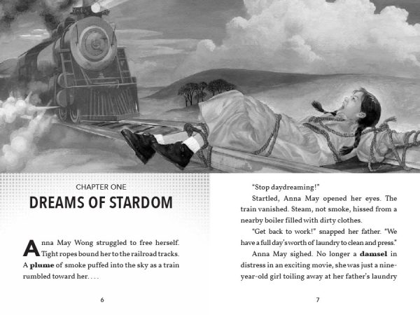 Interior spread #1 for The Story of Movie Star Anna May Wong by Paula Yoo and Lin Wang