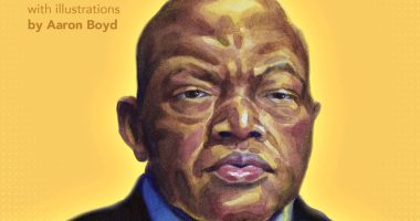 Front cover for The Story of Civil Rights Hero John Lewis by Kathleen Benson and Aaron Boyd; Aaron Boyd