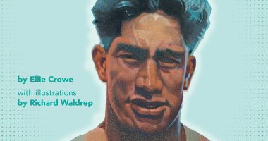 Front cover for The Story of Olympic Swimmer Duke Kahanamoku by Ellie Crowe and Richard Waldrep