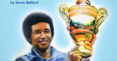 Front cover for The Story of Tennis Champion Arthur Ashe by Crystal Hubbard and Kevin Belford