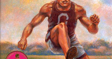 Front cover for Jim Thorpe's Bright Path by Joseph Bruchac and S. D. Nelson