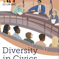 Cover of Diversity in Civics Book List showing art from Stacey Abrams