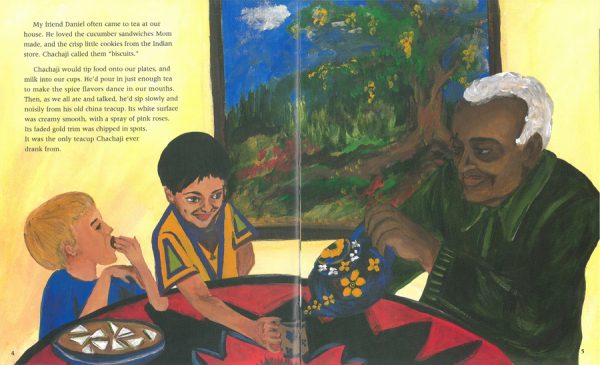 Interior spread #2 for Chachaji's Cup by Uma Krishnaswami and Soumya Sitaraman