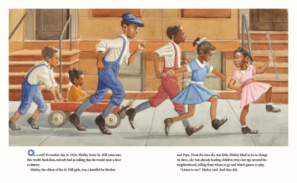 Interior spread #1 for She Was the First! by Katheryn Russell-Brown and Eric Velasquez