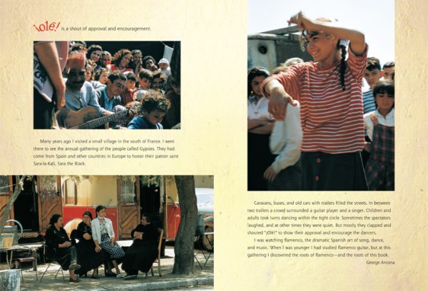 Interior spread #3 for ¡Olé! Flamenco by George Ancona and George Ancona