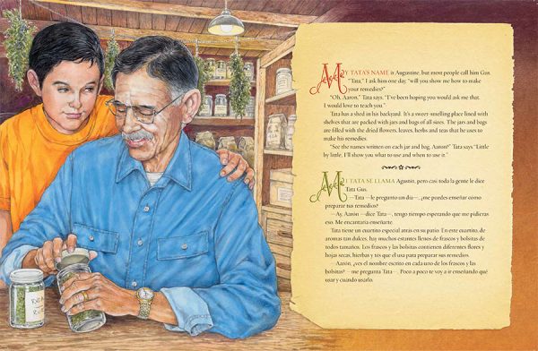 Interior spread #2 for My Tata's Remedies by Roni Capin Rivera-Ashford and Antonio Castro L.