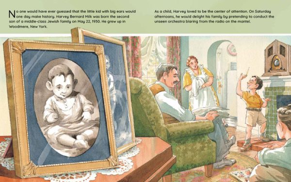 Interior spread #1 for The Harvey Milk Story by Kari Krakow and David Gardner