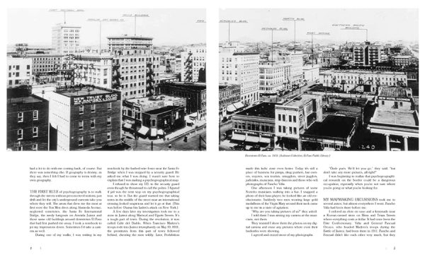 Interior spread #2 for Ringside Seat to a Revolution by David Dorado Romo