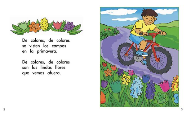 Interior spread #1 for De colores: Una canción de las estaciones by Barbara Flores; Elena Castro; Eddie Hernández and John Martinez