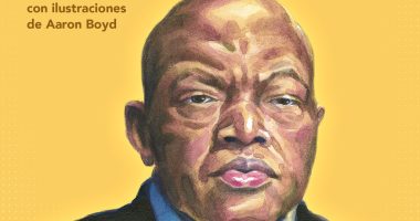 Front cover for La historia del héroe de los derechos civiles John Lewis by Kathleen Benson; Jim Haskins and Aaron Boyd