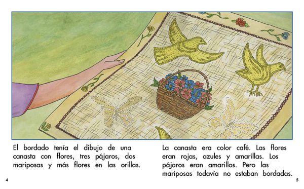 Interior spread #2 for Las mariposas de Alicia by Barbara Flores; Elena Castro; Eddie Hernández and Sergio Ramirez