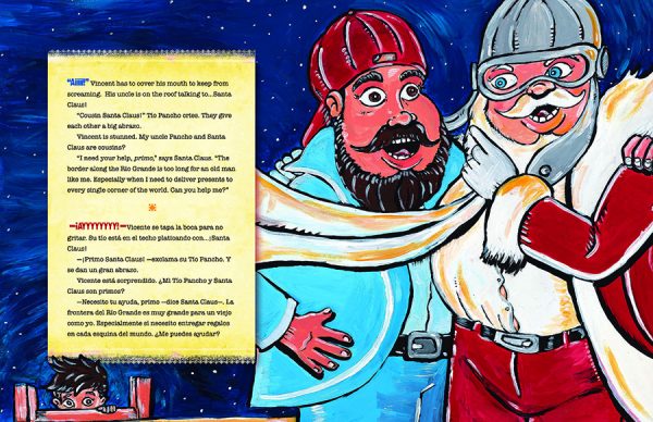 Interior spread #3 for Charro Claus and the Tejas Kid by Xavier Garza and Xavier Garza