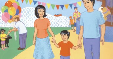 Front cover for Un día en la feria by Lesléa Newman and Loretta Lopez