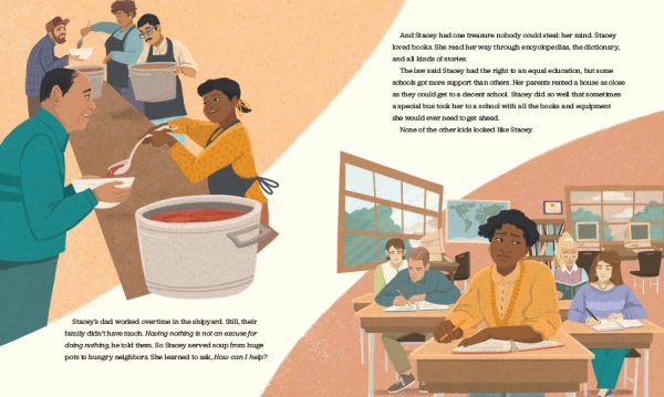 Interior spread #3 for Stacey Abrams by Sarah Warren and Monica Mikai