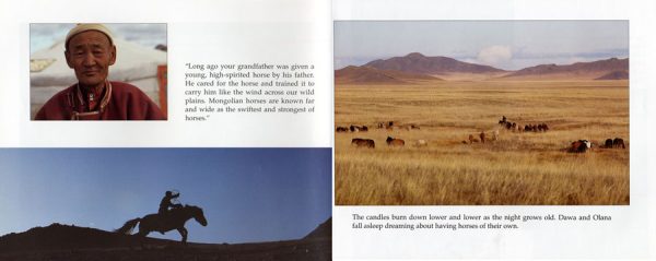 Interior spread #2 for Vanishing Cultures: Mongolia by Jan Reynolds and Jan Reynolds