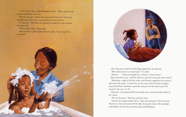 Interior spread #2 for Catching the Moon by Crystal Hubbard and Randy Duburke