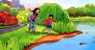 Front cover for ¿Qué ves en la charca? by Anastasia Suen and Aaron Boyd