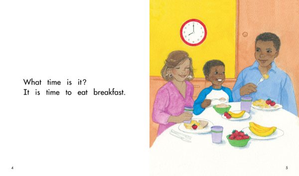 Interior spread #1 for What Time Is It? by Christine Taylor-Butler and Sylvia L. Walker