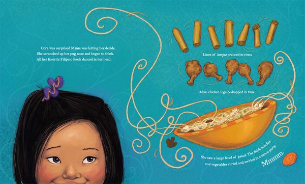 Interior spread #3 for Cora Cooks Pancit by Dorina Lazo Gilmore and Kristi Valiant