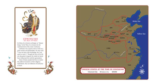 Interior spread #1 for Confucius: Great Teacher of China by Demi and Demi