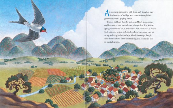 Interior spread #1 for The Wishing Tree by Roseanne Greenfield Thong and Connie McLennan