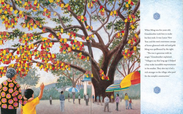 Interior spread #2 for The Wishing Tree by Roseanne Greenfield Thong and Connie McLennan