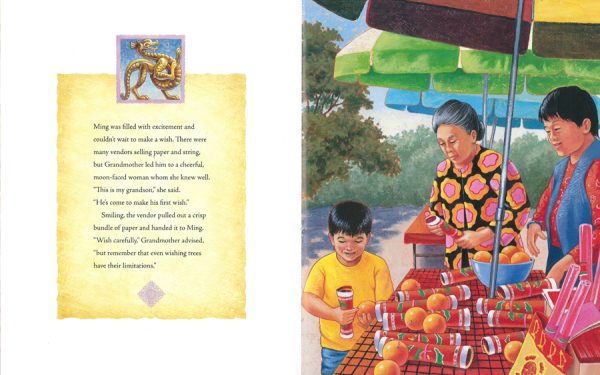 Interior spread #3 for The Wishing Tree by Roseanne Greenfield Thong and Connie McLennan