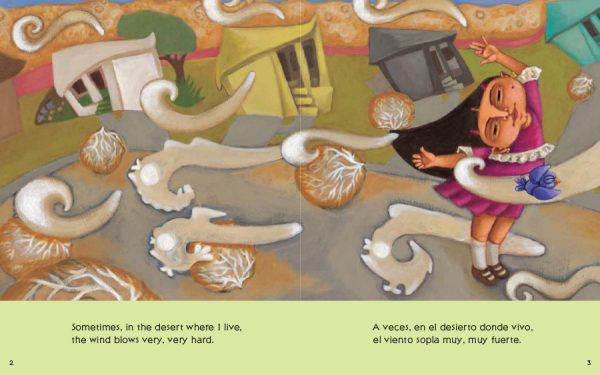 Interior spread #1 for My Colors, My World / Mis colores, mi mundo by Maya Gonzalez and Maya Gonzalez