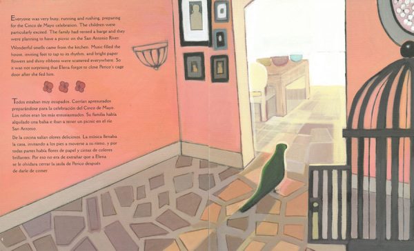 Interior spread #1 for Let Me Help! / ¡Quiero ayudar! by Alma Flor Ada and Angela Dominguez