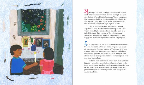 Interior spread #1 for Where Fireflies Dance / Ahi, donde bailan las luciérnagas by Lucha Corpi and Mira Reisberg