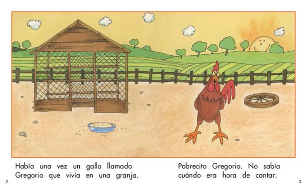 Interior spread #2 for Gregorio el gallo by Barbara Flores; Elena Castro; Eddie Hernández