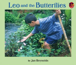 Front cover for Leo and the Butterflies by Jan Reynolds and Jan Reynolds