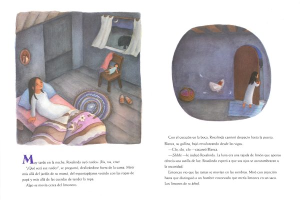 Interior spread #2 for Bajo la luna de limón by Edith Hope Fine and René King Moreno