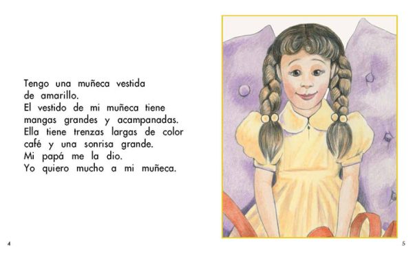 Interior spread #3 for Mis muñecas by Barbara Flores; Elena Castro; Eddie Hernández and Michael Ramirez