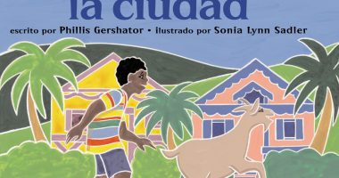 Front cover for Una cabra en la ciudad by Phillis Gershator and Wellington D. Sadler