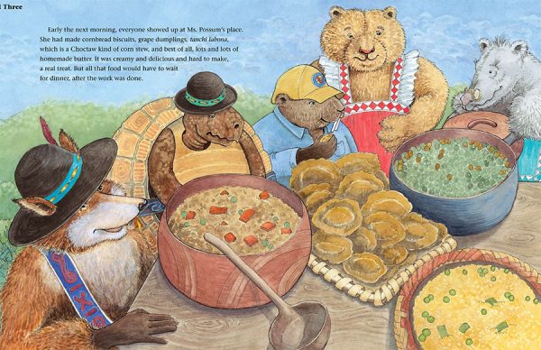 Interior spread #3 for Chukfi Rabbit's Big, Bad Bellyache by Greg Rodgers and Leslie Stall Widener