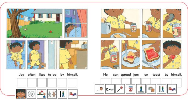 Interior spread #3 for Jay and Ben by Lulu Delacre; Katharine Swanson and Lulu Delacre