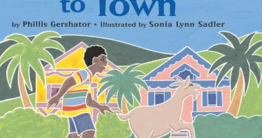 Front cover for The Goat Goes to Town by Phillis Gershator and Wellington D. Sadler