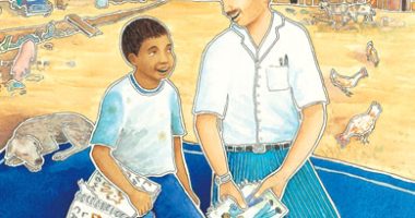 Front cover for Armando and the Blue Tarp School by Edith Hope Fine; Judith Josephson and Hernán Sosa