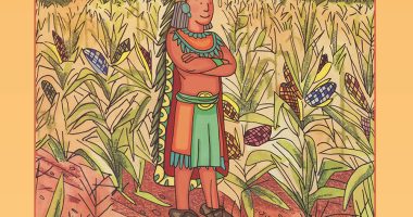 Front cover for El maíz de Quetzalcóatl by Barbara M. Flores; Elena Castro; Eddie Hernández and Mary Ramírez-Greene