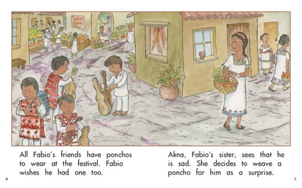 Interior spread #3 for Fabio and the Mayan Festival by Barbara Flores; Elena Castro; Eddie Hernández