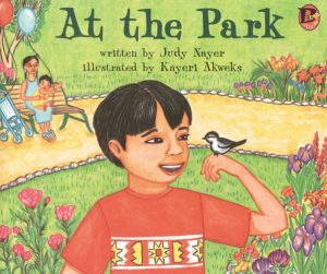 Front cover for At the Park by Judy Nayer and Kayeri Akweks