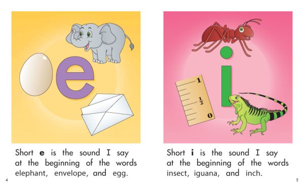 Interior spread #3 for The Short Vowels by Elena Castro; Barbara Flores; Eddie Hernandez and Michael Ramirez