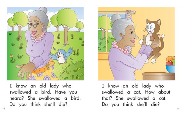 Interior spread #3 for I Know an Old Lady by Elena Castro; Barbara Flores; Eddie Hernandez