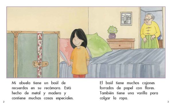 Interior spread #2 for El baúl de los recuerdos by Barbara Flores; Elena Castro; Eddie Hernández